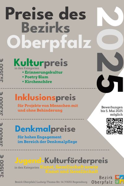 Preise des Bezirks Oberpfalz